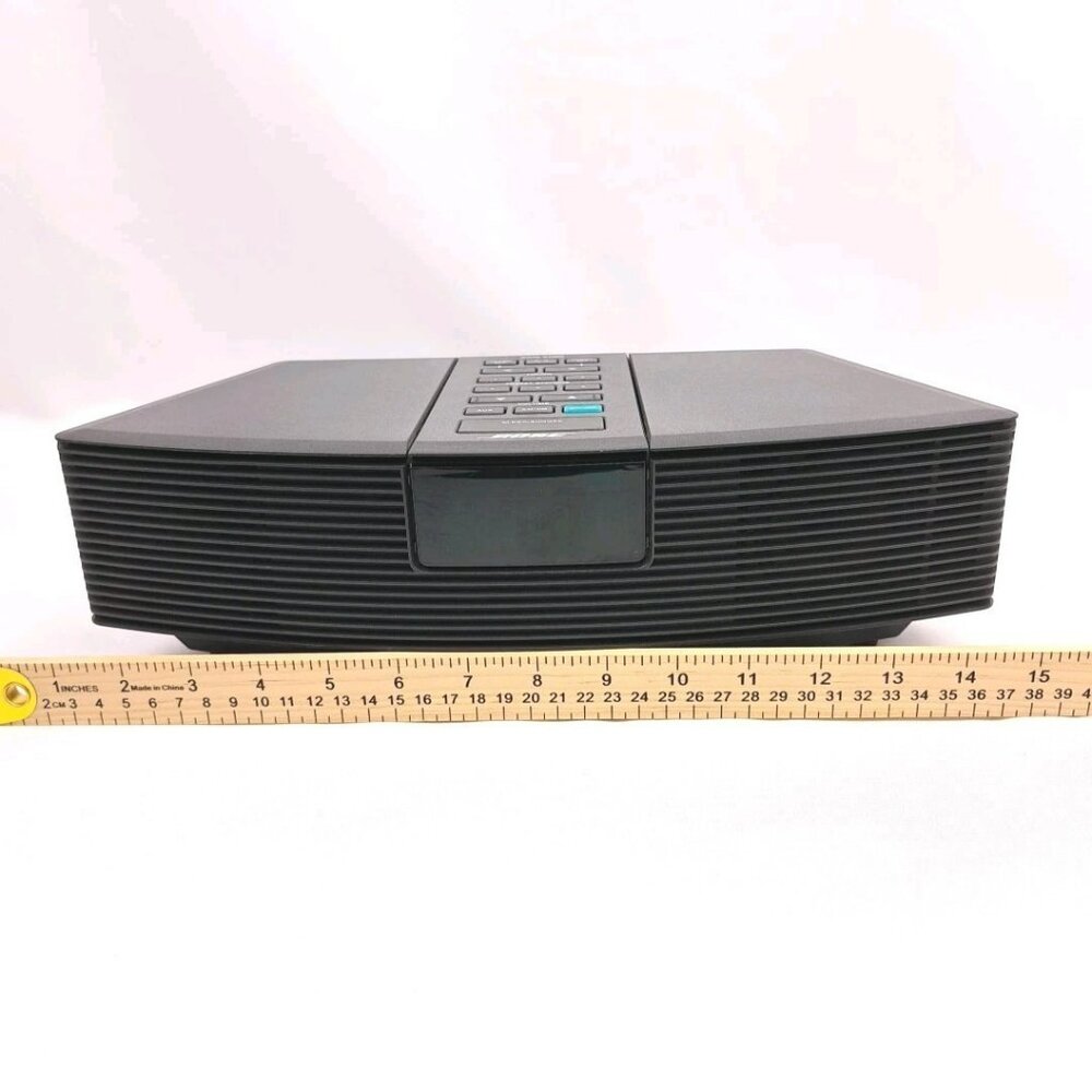 Bose Wave Radio AM/FM Clock Alarm Black Tested Working No Remote - Picture 2 of 16